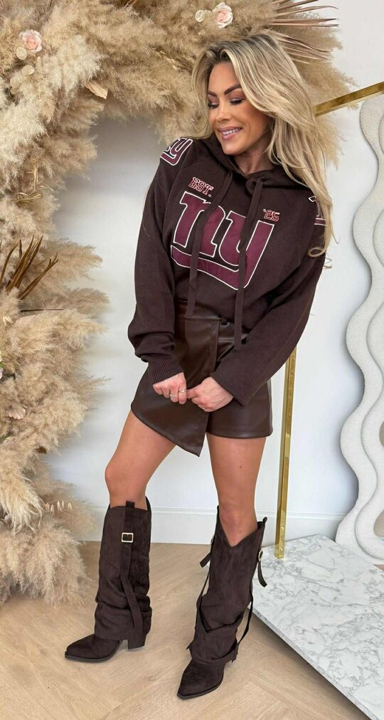 NY HOODY 3831288 CHOCO