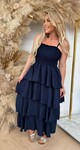 FLOWY DRESS NAVY FLOWY DRESS NAVY