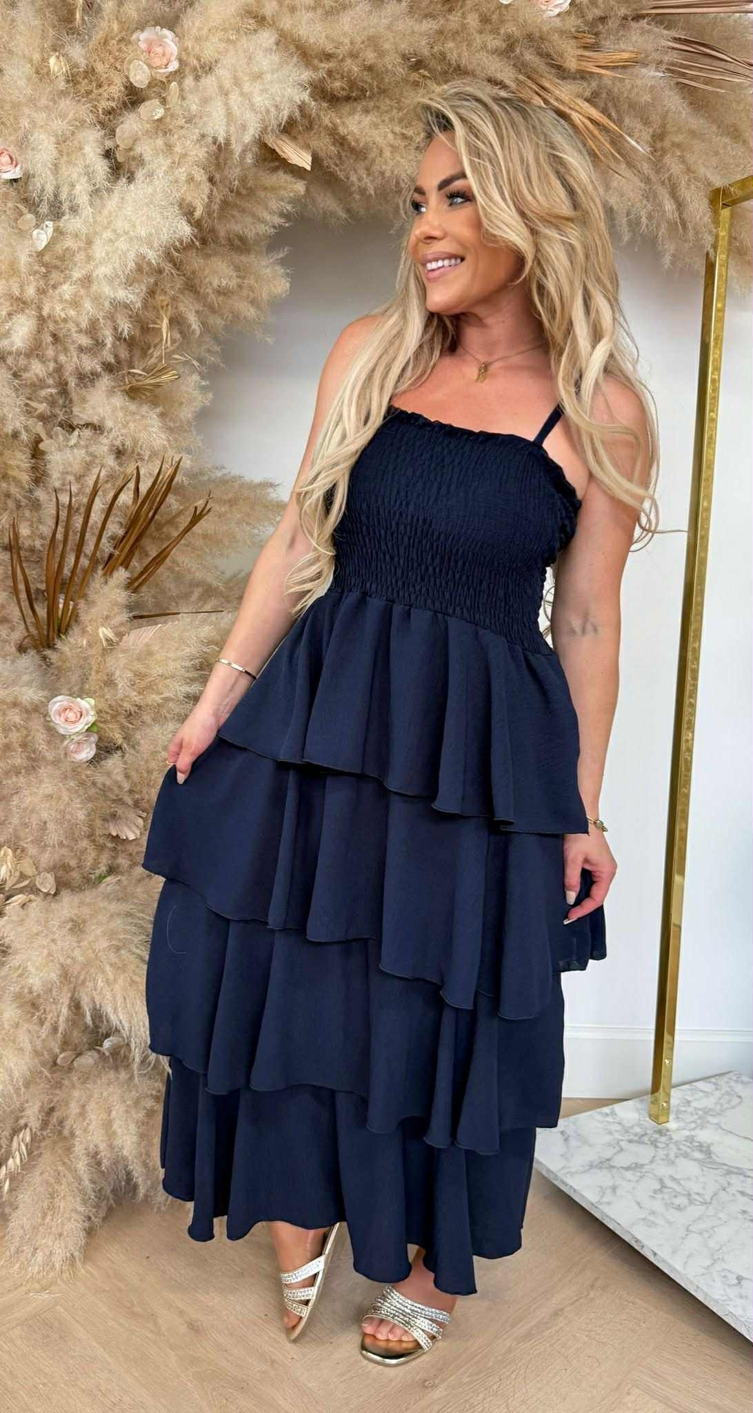 FLOWY DRESS NAVY