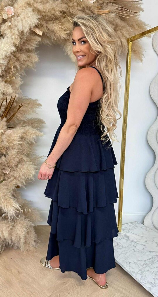 FLOWY DRESS NAVY FLOWY DRESS NAVY