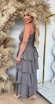 FLOWY DRESS TAUPE FLOWY DRESS TAUPE