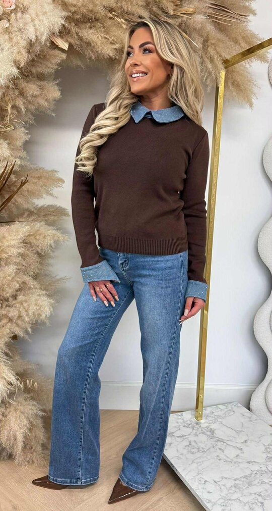 KRAAG DIAMOND SWEAT 5227 CHOCO