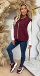 BOUCLE GILET BORDEAUX