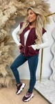 BOUCLE GILET BORDEAUX