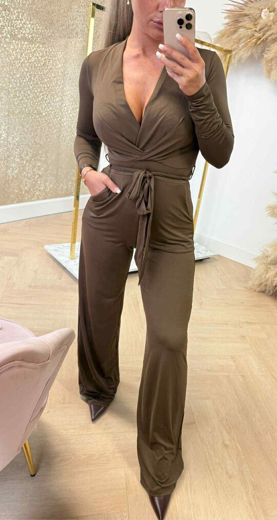 CHIC TRAVEL JUMPSUIT 7561 CHOCO