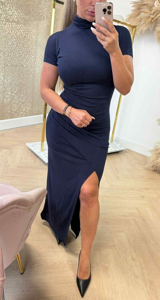 BY SWAN MAXI DRESS 9950 NAVY