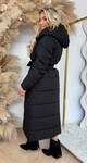LUS PUFFER LONG WINTERJACKET 2408 BLACK