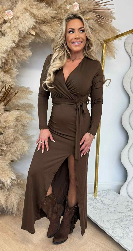 BY SWAN MAXI TRAVEL DRESS 9938 CHOCO