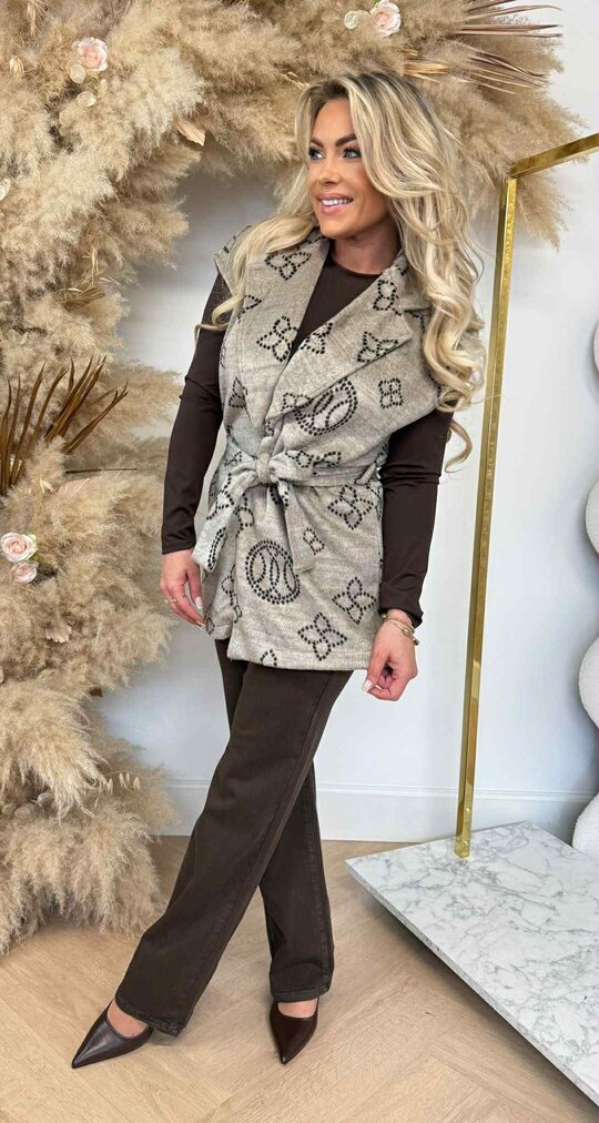 LOUIE GILET BEIGE