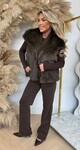 FAKE FUR GILET CHOCO