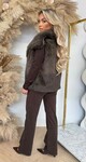 FAKE FUR GILET CHOCO