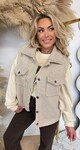 TEDDY BUTTON GILET LIGHTBEIGE