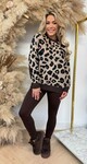 NEW YORK LEOPARD SWEAT 702 CHOCO