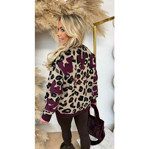 NEW YORK LEOPARD SWEAT 702 BORDEAUX NEW YORK LEOPARD SWEAT 702 BORDEAUX
