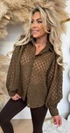 GAUZE PERFECT BLOUSE 4771 CHOCO