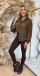 GAUZE PERFECT BLOUSE 4771 CHOCO