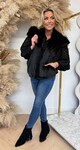 FAKE FUR GILET BLACK