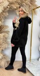 PROSECCO FLEECE HOODIE 8707 BLACK