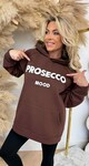 PROSECCO FLEECE HOODIE 8707 CHOCO