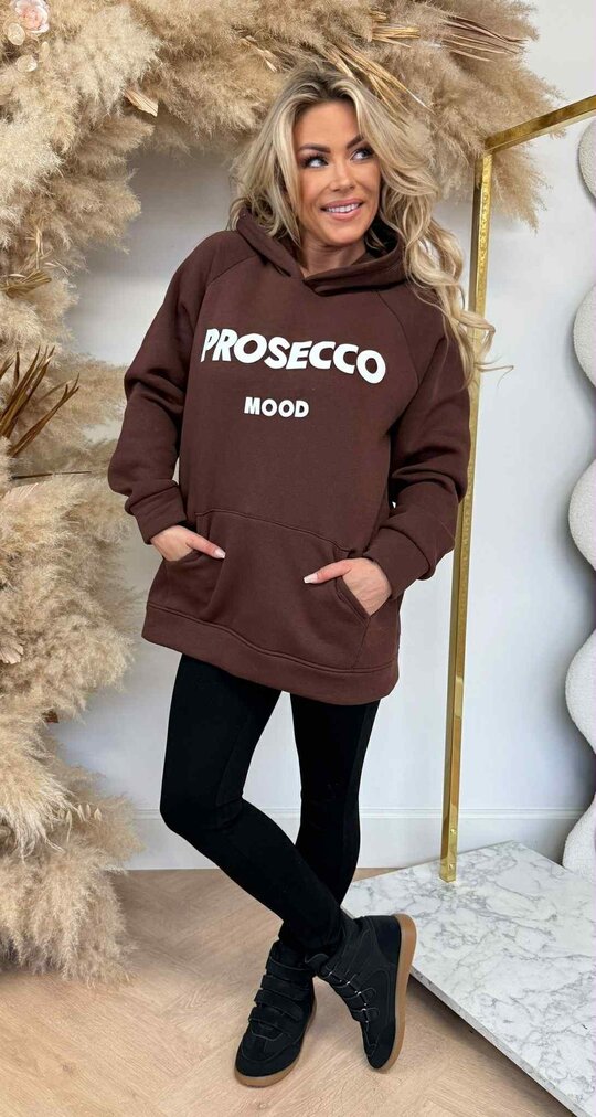 PROSECCO FLEECE HOODIE 8707 CHOCO