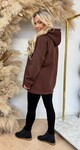 PROSECCO FLEECE HOODIE 8707 CHOCO