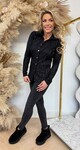 BY SWAN PRINT BLOUSE 8501 BLACK