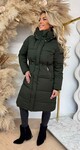 MISSIE LONG WINTERJACKET 2436 ARMYGREEN