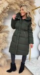 MISSIE LONG WINTERJACKET 2436 ARMYGREEN