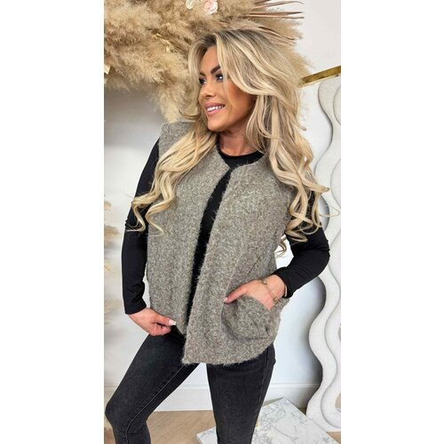 BOUCLE GILET TAUPE BOUCLE GILET TAUPE