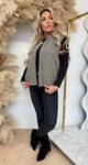 BOUCLE GILET TAUPE