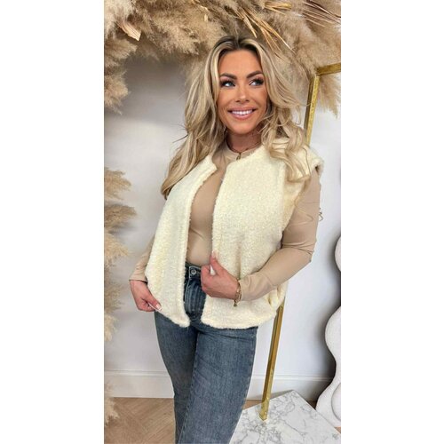 BOUCLE GILET CREME BOUCLE GILET CREME