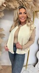 BOUCLE GILET CREME