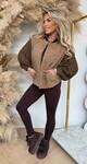 BOUCLE GILET CAMEL