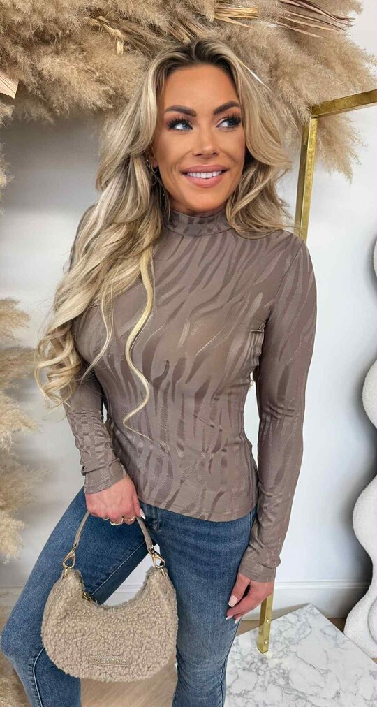 BY SWAN SHINE TOP 8502 TAUPE