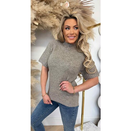 BY SWAN KNITTED SHORT SLEEVE SWEAT 652 KHAKI BY SWAN KNITTED SHORT SLEEVE SWEAT 652 KHAKI