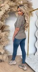 BY SWAN KNITTED SHORT SLEEVE SWEAT 652 KHAKI