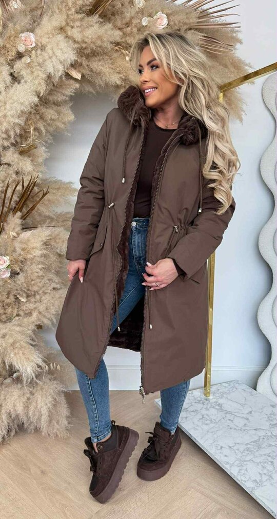 BESTSELLER REVERSIBLE WINTERJACKET MS98 CHOCO