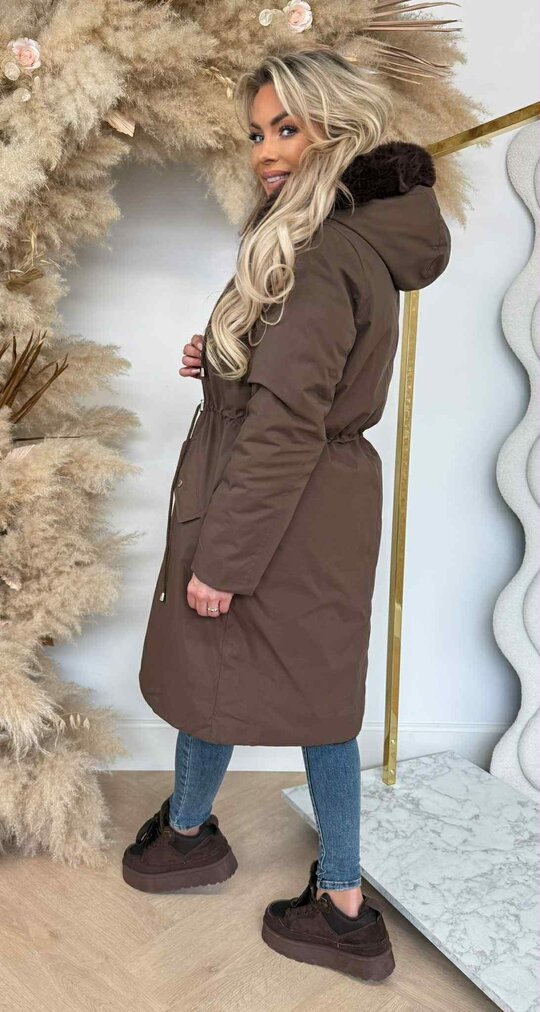 BESTSELLER REVERSIBLE WINTERJACKET MS98 CHOCO