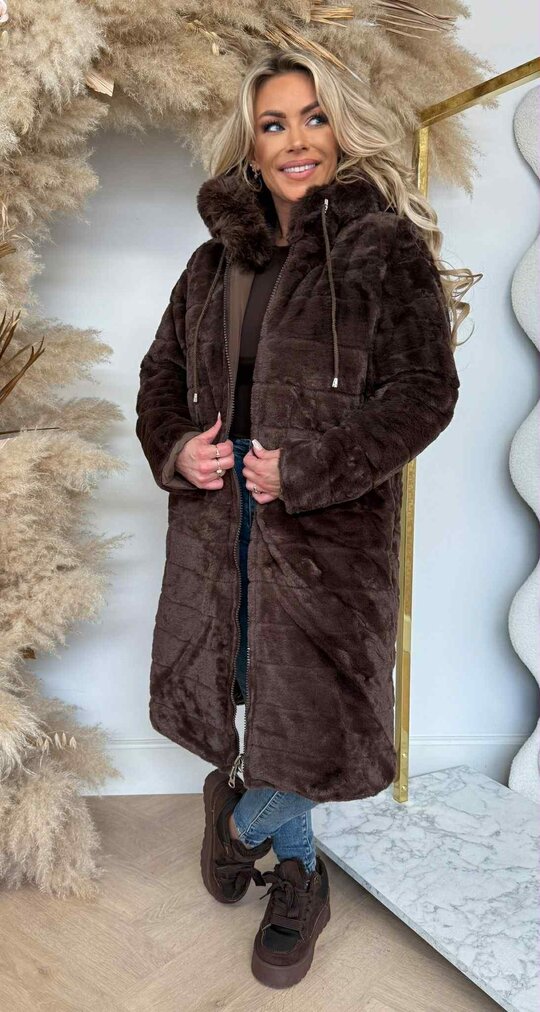 BESTSELLER REVERSIBLE WINTERJACKET MS98 CHOCO