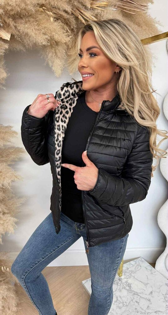 REVERSIBLE LEO JACKET 6305 BLACK