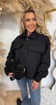 ZIP BOUCLE JACKET BLACK