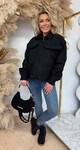 ZIP BOUCLE JACKET BLACK