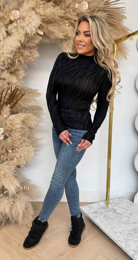 BY SWAN SHINE TOP 8502 BLACK