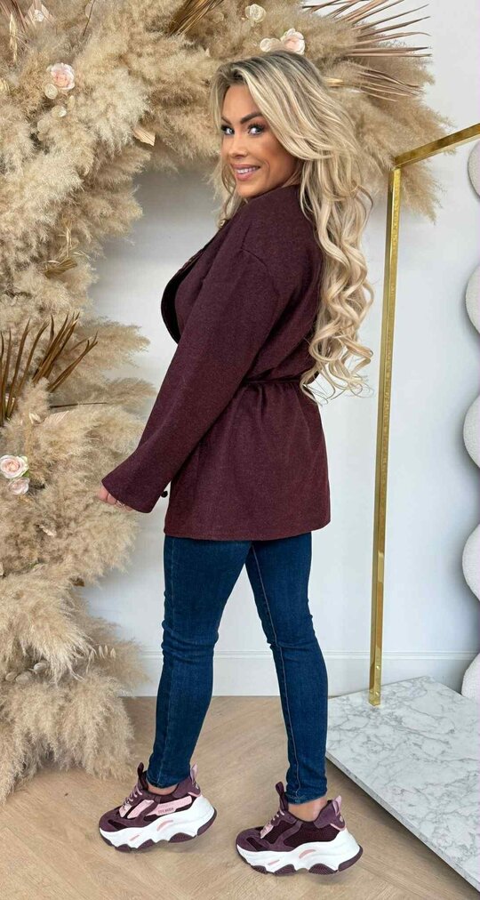 SOFT LUS VESTJE BORDEAUX