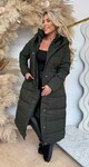 LUS PUFFER LONG WINTERJACKET 2408 ARMYGREEN