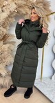 LUS PUFFER LONG WINTERJACKET 2408 ARMYGREEN