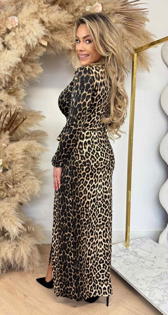 BY SWAN MAXI TRAVEL DRESS 9938 LEOPARD