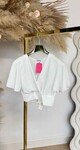 OPEN BACK CROPPED TOP WHITE