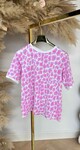 SOFIE LEOPARD TEE LILA/PINK