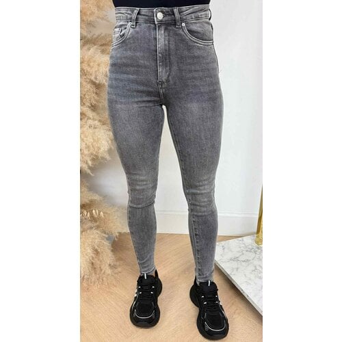 HIGH WAIST SKINNY JEANS 8841 GREY HIGH WAIST SKINNY JEANS 8841 GREY
